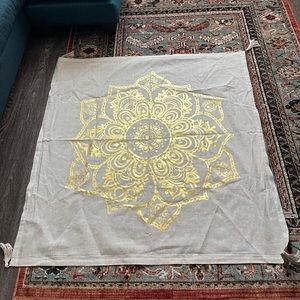 Pottery Barn gold Mandala Tapestry